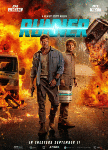 ראנר Runner סרט האקשן החדש מתעד את האנק מאלון (השחקן ריצ'סון), בלדר יוקרה ומוערך שיש לו שלוש שעות בלבד על מנת להעביר איבר להשתלה עבור הצלת ילדה בת שבע הזקוקה לניתוח המיידי. המשימה, שנראית פשוטה לכאורה, הופכת לבלתי צפויה כאשר ארגון פשע מעוניין לגנוב את האיבר